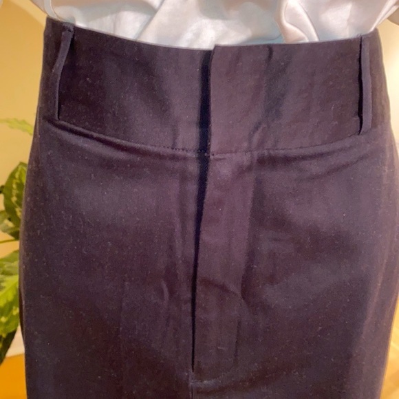 REAL Clothes navy skirt, pencil style, slight stretch, front closure,belt loops - Picture 5 of 10